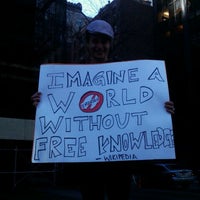 Photo taken at Emergency NY Tech Meetup to Stop PIPA and SOPA by Cassidy on 1/18/2012