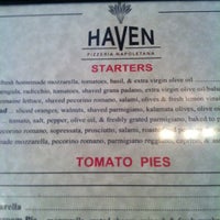 Снимок сделан в Haven Pizzeria пользователем Andrew M. 2/20/2012