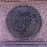 Photo taken at Albert Bertel Thorvaldsen Statue by Mandola Joe on 9/30/2011