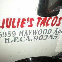 Photo taken at Julie&amp;#39;s Tacos by Alex C. on 1/28/2012