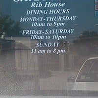 Photo taken at G. T. South&amp;#39;s Rib House by Keith D. M. on 8/13/2011