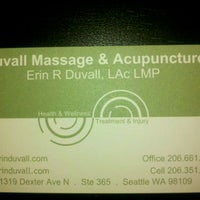 Photo taken at Duvall Massage and Acupuncture by Eric G. on 9/15/2011