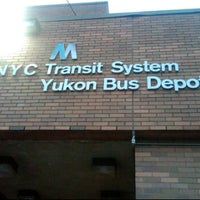 Photo taken at NYC Transit System Yukon Bus Depot by Rolanda W. on 2/8/2012