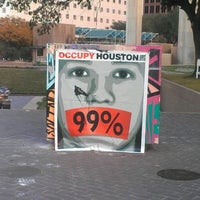 Photo taken at Occupy Houston Camp by Kit O. on 12/11/2011