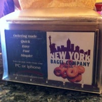 Photo taken at New York Bagel Company by Joan R. on 10/30/2011
