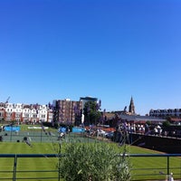 Photo taken at Queen&amp;#39;s Club - Court 1 by Tom J. on 7/23/2012