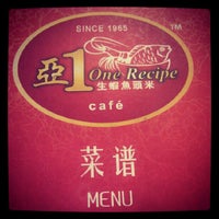 Снимок сделан в One Recipe Cafe пользователем Ysquare C. 7/22/2012