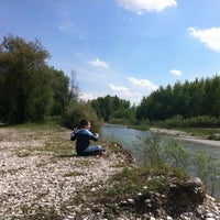 Photo taken at Fiume Brenta - Riva S.Croce - Fontaniva by Lisa B. on 4/25/2012
