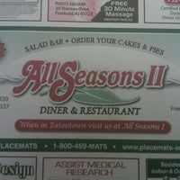 รูปภาพถ่ายที่ All Seasons II Diner โดย Matthew B. เมื่อ 6/12/2011