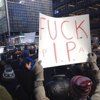 Photo taken at Emergency NY Tech Meetup to Stop PIPA and SOPA by Duann on 1/18/2012