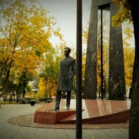 Photo taken at Vincas Kudirka monument by Vytautas J. on 10/10/2011