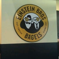 Photo taken at Einstein Bros Bagels by Luis V. on 11/13/2011
