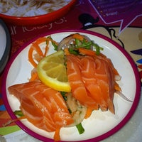 Photo taken at YO! Sushi by Rowan M. on 4/15/2012