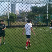 Photo taken at Futsal @ Singapore Khalsa Association by Youquan W. on 8/18/2012