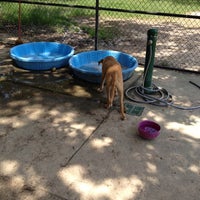 Photo taken at White Oak Bayou Dog Park by David K. on 6/6/2012
