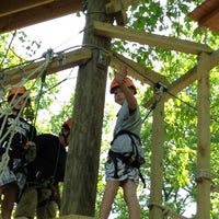 Photo taken at Ohiopyle Zip-line Adventure Course by Holly on 5/19/2012