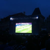 Photo taken at Hyundai Fan Park, Praha by Tema B. on 6/24/2012