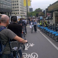 Photo taken at TfL Santander Cycle Hire by Ludovic L. on 9/4/2012