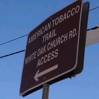 Photo taken at American Tobacco Trail - White Oak Church Access by helen b. on 1/28/2012