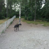 Photo taken at Viikin koira-aitaus by Jyri R. on 8/7/2011