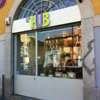 Photo taken at L&amp;#39;HUB textile work shop by Francesca V. on 4/21/2012
