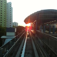 Photo taken at Compassvale LRT Station (SE1) by Aaron W. on 7/26/2011