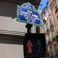 Photo taken at Rue Sainte-Anne by Luis C. on 8/29/2011