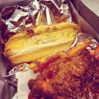Photo taken at Pink&amp;#39;s Hot Dogs by Benedict C. on 6/18/2012
