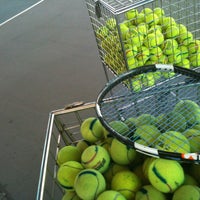 Photo taken at Tennis courts #5-7 @Racquet club by Mook P. on 3/15/2012