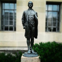 Photo taken at Nathan Hale Statue by Mike D. on 8/19/2012