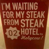 Photo taken at Steak Hotel by Holycow by Audi E. on 1/24/2012