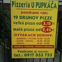 รูปภาพถ่ายที่ Pizzéria u Pupkáča โดย Frisky F. เมื่อ 8/19/2011