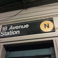 Photo taken at MTA Subway - 18th Ave (N) by 0zzzy on 10/21/2011
