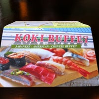 Das Foto wurde bei Koki Japanese Buffet von Damian D. am 5/27/2012 aufgenommen