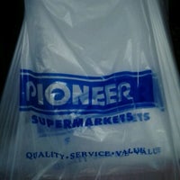 Photo taken at Pioneer Supermarket by Thalia S. on 10/30/2011