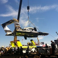 Photo taken at Seafair Hydroplane Pit by Caroline D. on 8/5/2012