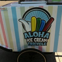 Photo taken at Aloha Pops Ice Cream Tricycle by Dana I. on 8/13/2012