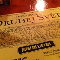 Photo taken at Restaurace Druhej svět by Dobroš on 5/22/2012
