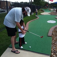 Photo taken at Miniature Golf &amp;amp; Batting Cages Of Katy by Margo F. on 4/7/2012