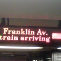 Photo taken at MTA Subway - S Franklin Ave Shuttle by Darius S. on 2/11/2012
