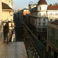 Photo taken at Indigo Hostel Belgrade by Luis S. on 5/4/2012