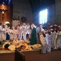 Photo taken at Our Lady of Lourdes Catholic Church by Jim B. on 12/24/2011