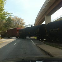 Photo taken at Dekalb Ave Railroad Crossing by Candi M. on 3/20/2012