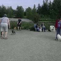 Photo taken at Magnuson Small Dog Area by Jason J. on 5/19/2012