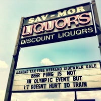 Photo taken at Sav-Mor Liquors by Brad K. on 8/9/2012