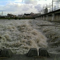 Photo taken at 多摩川左岸 海から35km by T. K. on 9/4/2011