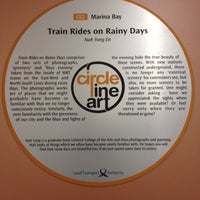 Photo taken at Circle Line Art @ Marina Bay MRT Station by UncleT on 1/22/2012