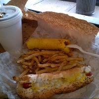 Photo taken at Polk  &amp;amp; Western Hot Dogs by Dana T. on 7/14/2012