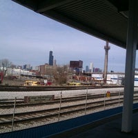 Photo taken at Halsted Cta Stop Oange Line by Nicolas D. on 3/11/2012