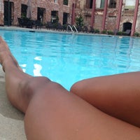 Photo taken at Cotton Mill Lofts Pool by Lindsay B. on 7/10/2012